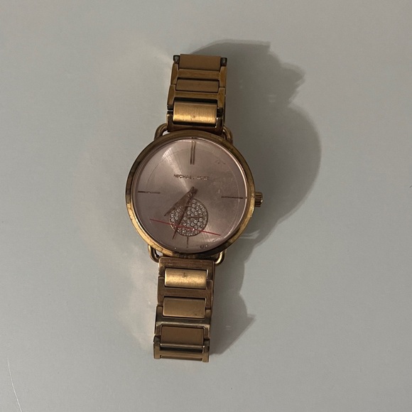 Michael Kors Gold Watch with Rose Dial - Picture 1 of 5